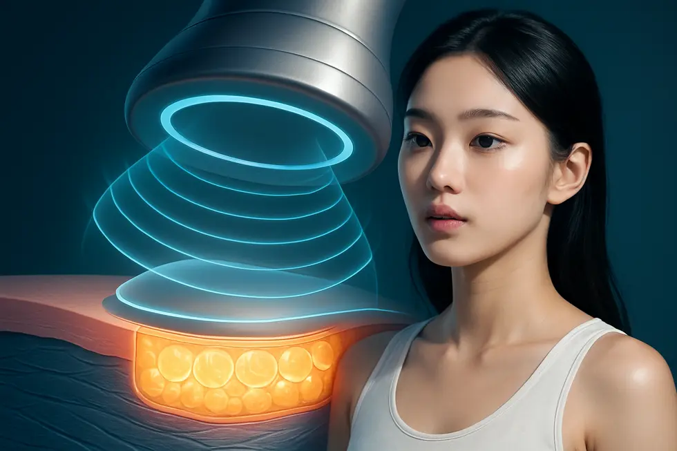 Vanquish 隔空减脂利用选择性射频技术，精准加热脂肪细胞，促使其自然凋亡。