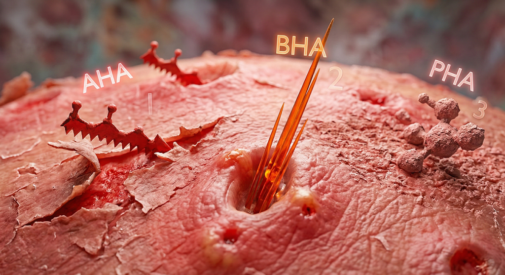 受到刺激的肌肤