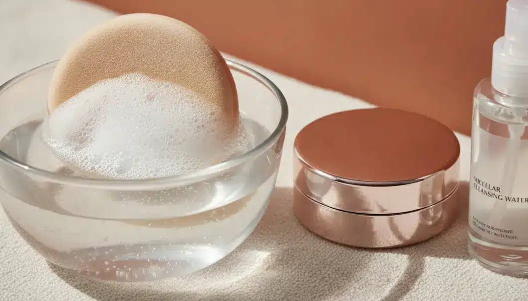 Proper cushion puff hygiene routine for healthy, blemish-free skin.