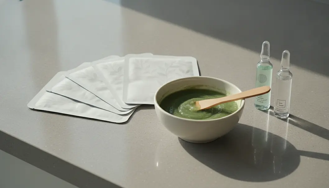 韩国医美级修护面膜与高浓度安瓶产品组合