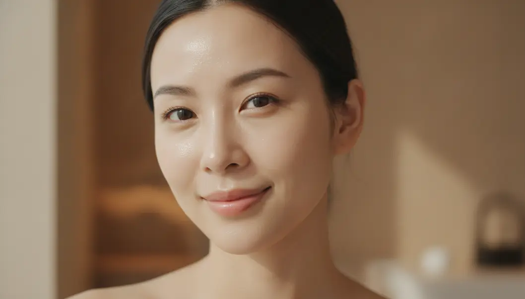 正规医美神仙水疗程后呈现的透亮水光肌肤状态
