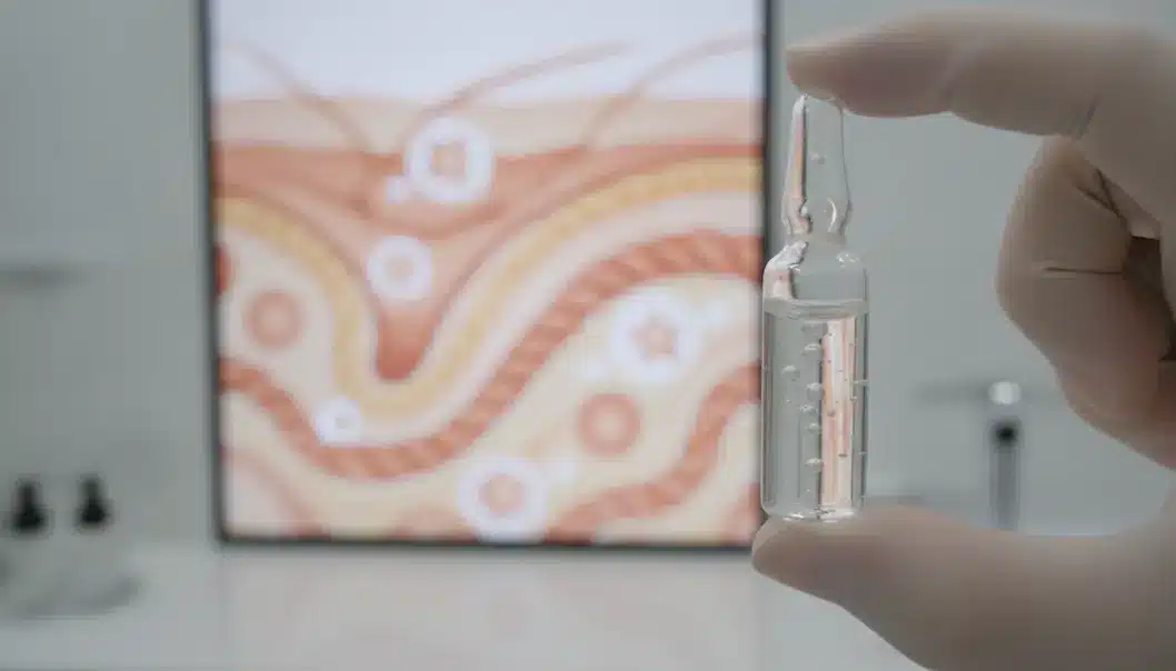 贝妮芙婴儿针核心成分与真皮层修护作用原理示意