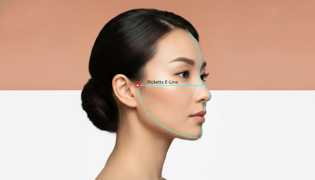 结合侧颜 E-Line 与三庭五眼比例，打造自然立体下巴轮廓。