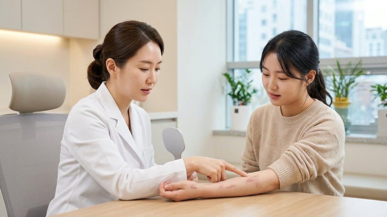 瘢痕疙瘩治疗 副作用与护理 — 韩国瘢痕疙瘩治疗副作用与护理完整指南 (photo)