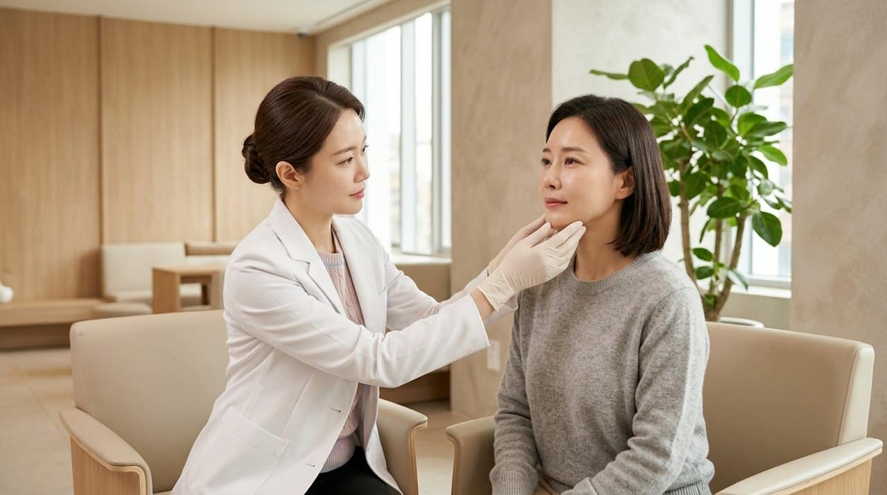韩国双下巴溶脂针 韩国正规皮肤科专业医师一对一面诊与皮肤检测