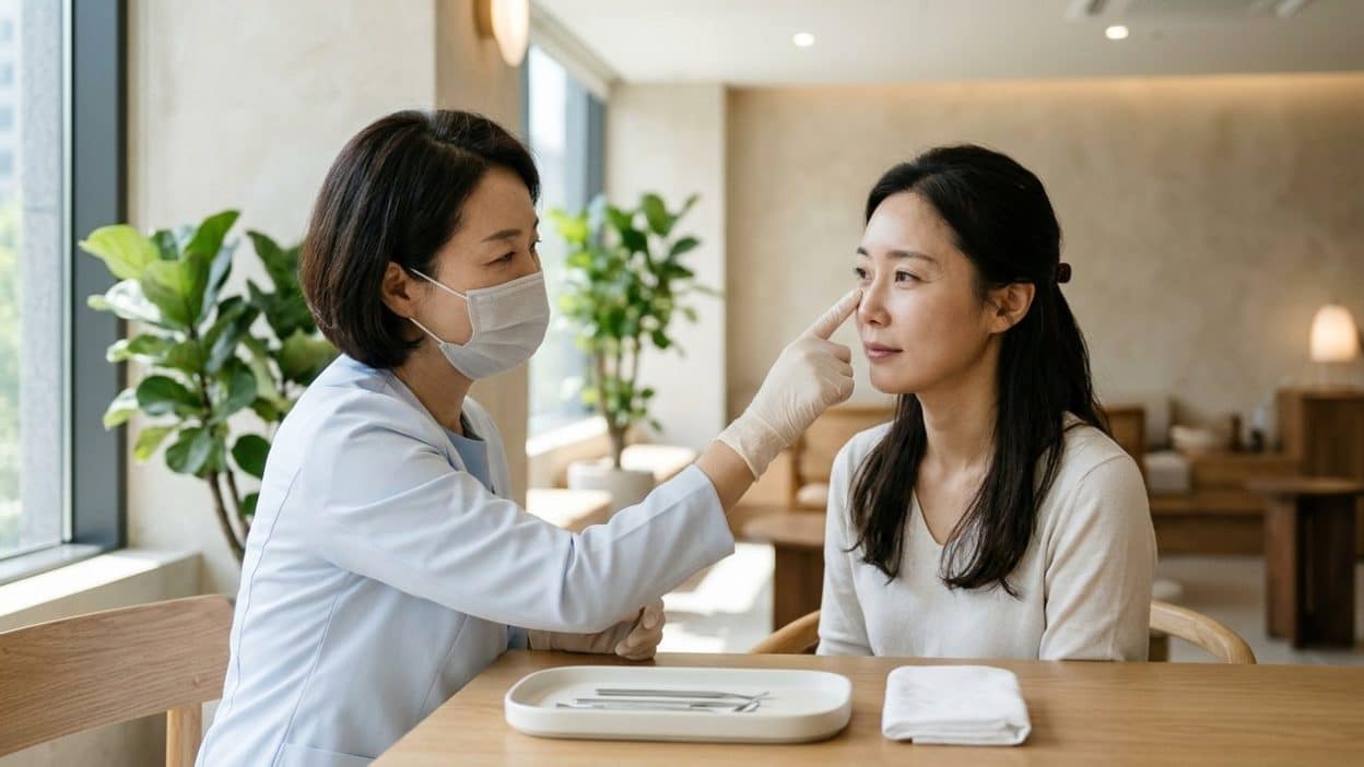 韩国鲑鱼针眼周细纹 — 韩国鲑鱼针改善眼周细纹 效果与恢复期须知 (photo)